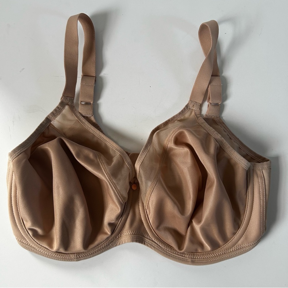 Elomi Smooth Seamless Banded Bra Underwire Tan Sahara 36F (UK)/ 36G (US) - Picture 2 of 11